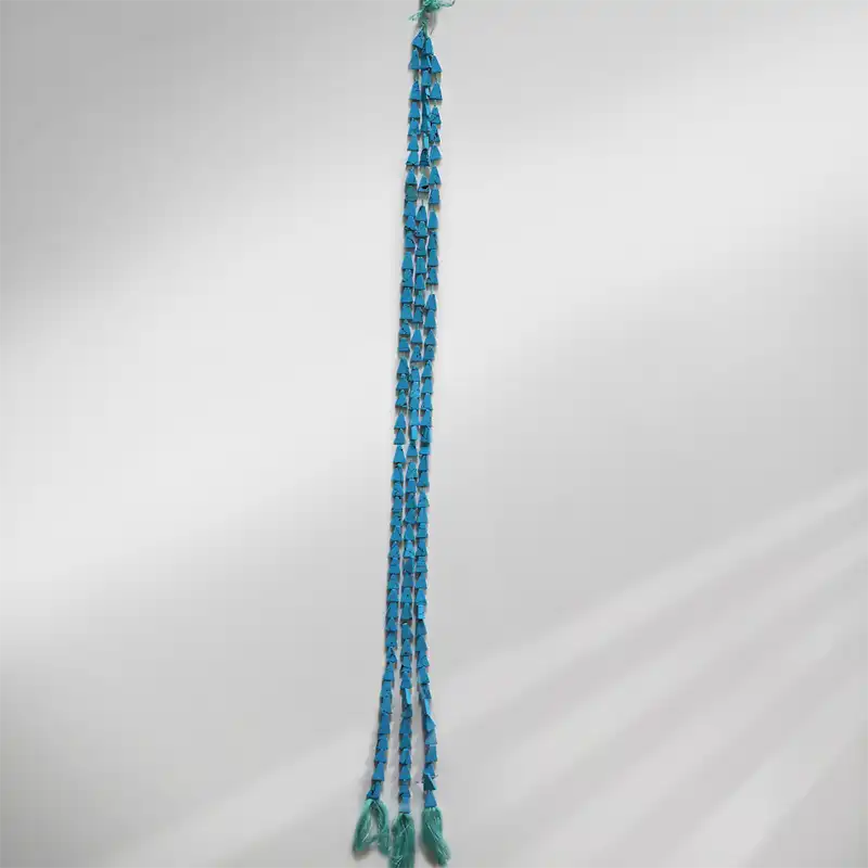 13 Inches Long Stings Tourquoise Reconstructe Triangle #13